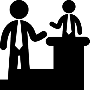 Business Presentation Silhouette PNG image with transparent background