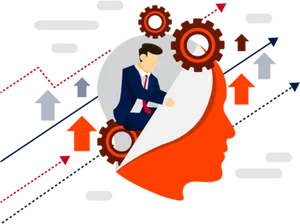 Business Strategy Execution Illustration PNG Image