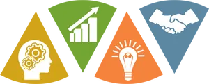 Business Strategy Icons PNG Image