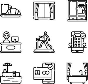 Businessand Leisure Icons Set PNG