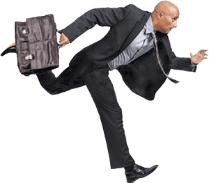 Man With Briefcase Png - Man Running With Briefcase PNG image with transparent background