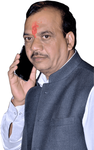 Businessman On Call PNG image with transparent background