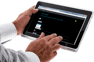 Businessman Using Tablet PNG image with transparent background