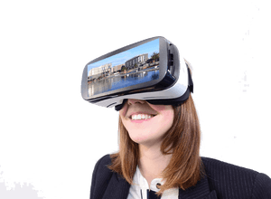 Woman Vr Headset Png, Transparent Png PNG