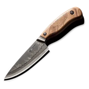 Butcher Knife With Wooden Handle Png Fks PNG Image