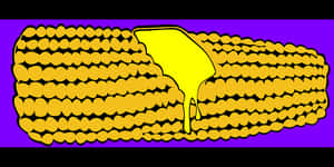 Buttered Corn Illustration PNG image with transparent background