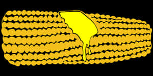 Buttered Corn Vector Illustration PNG image with transparent background