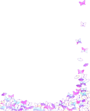 Butterfly Border Design PNG Image