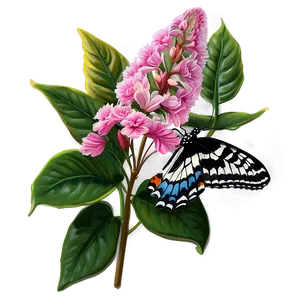 Butterfly In Bloom Png Acu74 PNG Image