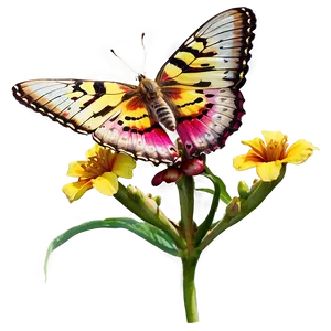 Butterfly In Bloom Png Yti PNG Image