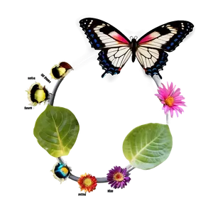 Butterfly Life Cycle Png Gvm56 PNG Image