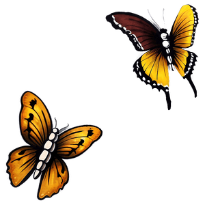 Butterfly Tattoo PNG   wgb2 PNG image with transparent background