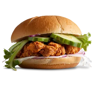 Buttermilk Fried Chicken Sandwich Png Yuw50 PNG Image