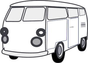 Buy Vw Bus - Clip Art Black And White Van, HD Png Download PNG image with transparent background