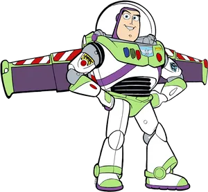 Buzz Lightyear Action Pose PNG Image