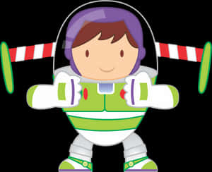 Buzz Lightyear Cartoon Graphic PNG image with transparent background