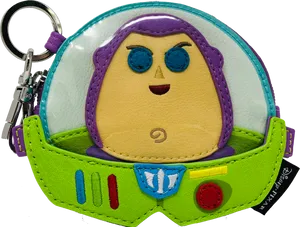 Buzz Lightyear Inspired Keychain PNG Image