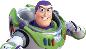 Buzz Lightyear Smiling Portrait PNG Image