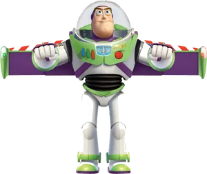 Buzz Lightyear Toy Pose PNG Image