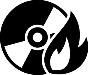 C D Burn Icon PNG image with transparent background