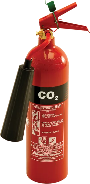 C O2 Fire Extinguisher PNG Image