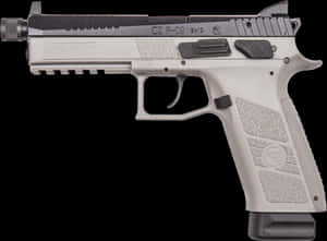 C Z P09 Semi Automatic Pistol PNG image with transparent background