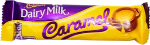 Cadbury Dairy Milk Caramel Chocolate Bar PNG Image