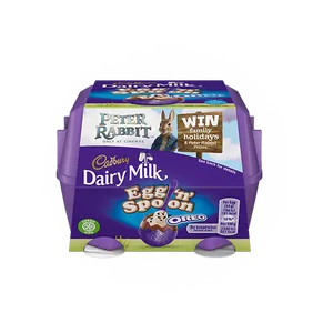 Cadbury Dairy Milk Egg Spoon Oreo Peter Rabbit Promotion PNG Image