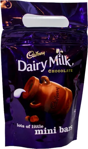 Cadbury Dairy Milk Mini Bars Packaging PNG Image