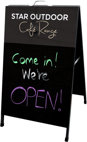 Black Board A-frame - Plywood, HD Png Download PNG with transparent background