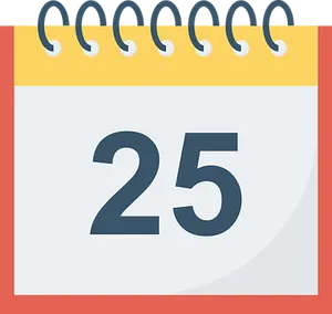 Calendar Icon Date25 PNG Image