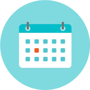 Calendar Icon Simple Design PNG image with transparent background