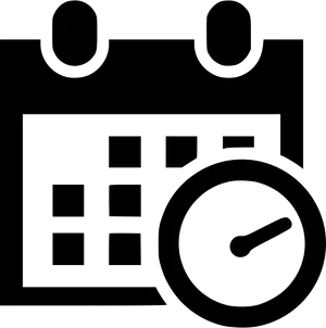 Calendarand Clock Clipart PNG Image