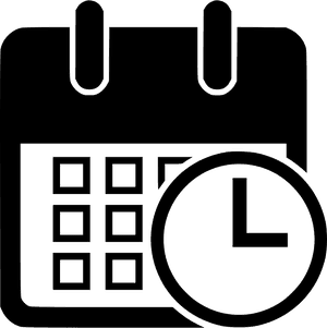 Calendarand Clock Icon PNG image with transparent background
