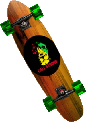 Cali Strong Skateboard Deck PNG Image