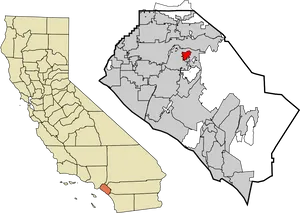 California County Outlinewith Major Cities PNG Image