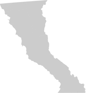 California State Outline Silhouette PNG Image