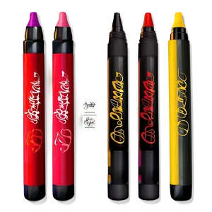 Calligraphy Markers Pack Png Vgw PNG Image