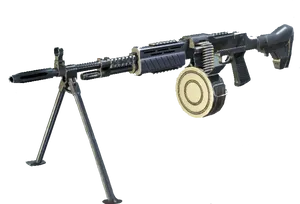 Callof Duty Light Machine Gun Render PNG Image