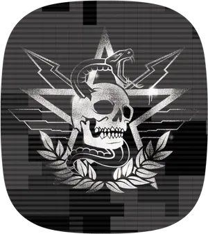 Callof Duty Skull Emblem PNG Image