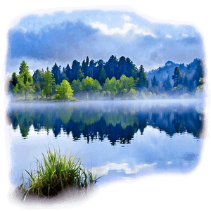 Calm Lake Mist PNG cma81 PNG