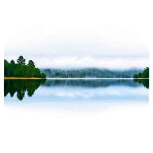 Calm Lake Mist PNG dpr PNG