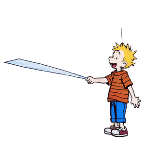Calvin And Hobbes Flying Kite PNG 06232024 PNG image with transparent background
