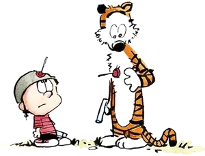 Calvinand Hobbes Space Explorers PNG Image