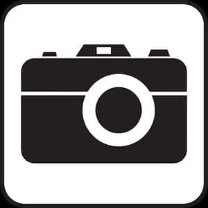 Camera Icon Simple Design PNG image with transparent background