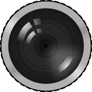 Camera Lens Close Up View PNG with transparent background