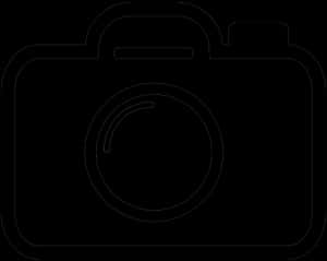 Camera Silhouette Outline PNG image with transparent background