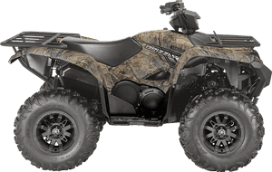 A Red Utility Quad - 2018 Yamaha Grizzly Camo, HD Png Download PNG image with transparent background