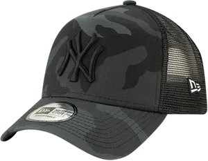 Camo Baseball Capwith Logo PNG Image