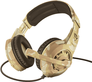 Camo Gaming Headset Product Image PNG